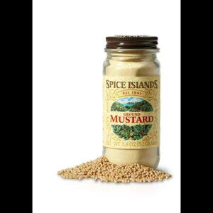 XpCX ACY OEh }X^[h 1.8IX KXr (1pbN) Spice Islands ground mustard 1.8-ounce in glass jar (Pack of 1)