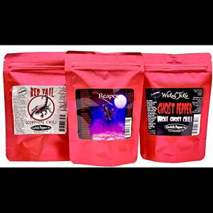 XpCX MtgZbg hC LCi [p[ ybp[Y S[Xgybp[ XR[sI ` ۂƃybp[ 15 Ɩbh 6  Wicked Tickle Spice Gift Set Dried Carolina Reaper Peppers Gho