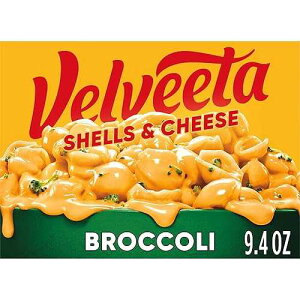 Velveeta Shells & Cheese Broccoli with Shell Pasta, Cheese Sauce & Broccoli Florets, 9.4 oz Box Velveeta Shells & Cheese Broccoli with Shell Pasta, Cheese Sauce & Broccoli Florets, 9.4 oz Box