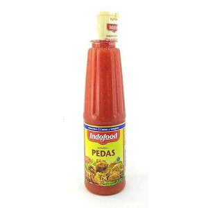 �C���h�t�[�h �T���o�� �y�_�X - �z�b�g�\�[�X�A140 ml (3 �p�b�N) Indofood Sambal Pedas - Hot Sauce, 140 ml (Pack of 3)