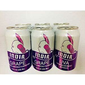 �C���f�B�A �O���[�v �\�[�_ - �v�G���g���R�̃I���W�i�� �O���[�v �\�[�_ - 12 �t�ʃI���X (6 �p�b�N) India Grape Soda - Puerto Rico's Original Grape Soda - 12 Fl Oz (Six Pack)