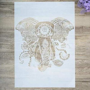 DIY Decorative Elephant Mandala Stencil Template for ting on Walls Furniture Crafts (A4 Size) SLGIFT DIY Decorative Elephant Mandala Stencil Template for ting on Walls Furniture Crafts (A4 Size)