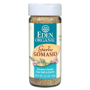 Eden I[KjbN K[bN S}VIAS}ACAK[bNA3.5 IX VF[J[ (12 pbN) Eden Organic Garlic Gomasio, Sesame Seeds, Sea Salt & Garlic, 3.5-Ounce Shakers (Pack of 12)