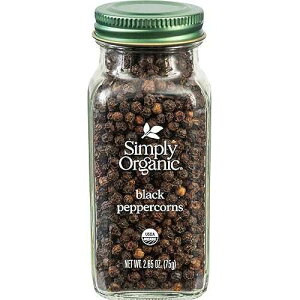 Simply OrganicAubNybp[R[A2.65IX Simply Organic, Black Peppercorns, 2.65 oz