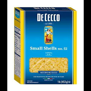 De Cecco ZipX^ALk No.52A1 |h (5 pbN) De Cecco Semolina Pasta, Small Shells No.52, 1 Pound (Pack of 5)