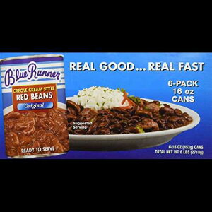 u[i[ NI[ N[ X^C  (16 IX 6 pbN) Blue Runner Foods Blue Runner Creole Cream Style Red Beans (6-pack of 16-ounce cans)