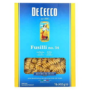 De Cecco Fusilli 16.0 IX (12 pbN)12 De Cecco Fusilli 16.0 OZ (Pack of 12)12