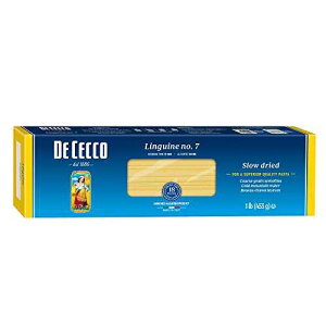 De Cecco Zi pX^AOCl No.7A1 |h (20 pbN) De Cecco Semolina Pasta, Linguine No.7, 1 Pound (Pack of 20)