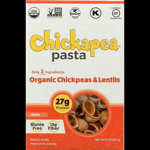Chickapea I[KjbNЂ悱ƃY̊k - ^pN23OƑ@11O܂ރr[KpX^ - `qg݊ Chickapea Organic Chickpea And Lentils Shells - Vegan Pasta With 23 Grams of Protein and