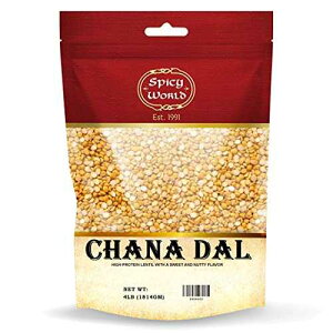 XpCV[[h `i_ (XvbgfWЂ悱)A4|h Spicy World Chana Dal (Split Desi Chickpeas), 4 Pound