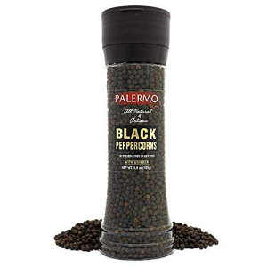 p ubNybp[R[ OC_[tAR[VAI[i`AYA6IX Palermo Black Peppercorn with Grinder, Kosher, All Natural, No Additives, 6oz