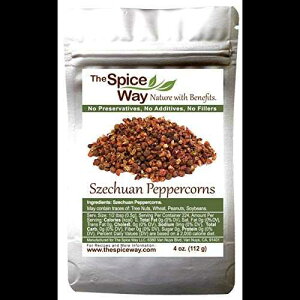 UEXpCXEEFClR - 4IX lRARB The Spice Way Szechuan Peppercorns - 4 oz premium sichuan pepper, dried Chinese style peppercorn.