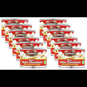 _CiXeB ʋlSIA8IX (12pbN) Dynasty Canned Whole Water Chestnuts, 8-Ounce (Pack of 12)