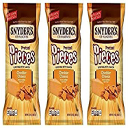 スナイダーズオブハノーバー 高級な チェダーチーズプレッツェルピース 12オンスバッグ 3パック Snyders Snyder's of Hanover Pieces Cheddar Cheese 12oz Pack 保障 3 Bag Pretzel