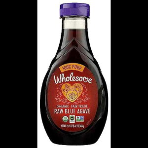 Wholesome Sweeteners I[KjbNu[AKxA23.5 IX Wholesome Sweeteners Organic Raw Blue Agave, 23.5 oz