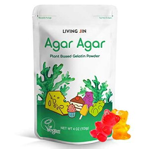 V (4 IX) r[K[`֕iA100% VRgAOet[A`qg݊A100%AsgpAn[AfU[gAS LIVING JIN Agar Agar Powder (4oz) Vegan Gelatin Substitut