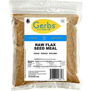 GERBS ӈm~[A16IX܁Agbv14HAM[t[A`qg݊Ar[KAPgApIth[ GERBS Ground Flax Seed Meal, 16 Ounce Bag, Top 14 Food Allergy Free, Non GMO, Vegan