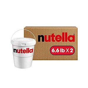 ke `R[g w[[ibc XvbhAt[hT[rXpoNTCY 6.6 |h ^uA6.6 |h (2 pbN) Nutella Chocolate Hazelnut Spread, Bulk Size for Food Service 6.6 lb Tubs, 6.6 lb(Pack of 