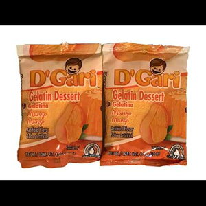 D K 2 pbN }S[[` 4.2 IXAŒANCbNXibNA}S[fU[gA[`A~bNXALVRApE_[ D'Gari D Gari pack of 2 Mango Gelatin 4.2oz, Prepare with water,