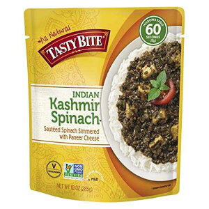 Tasty Bite CfBA JV~[ق񑐁AdqWłɐHׂ郁CfBbVA10 IX (6 pbN) Tasty Bite Indian Kashmir Spinach, Microwaveable Ready to Eat Entr e, 10 Ounce (Pack of 6)