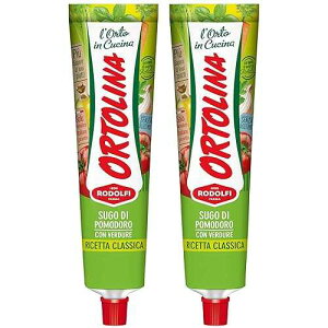 RODOLFI PARMA 1896 Tomato Paste Tube Ortolina Rodolfi Sauce, 130 gr (4.5 Oz) - Pack of 2, Authentic Italian Product with Fresh Tomatoes and Vegetables, Imported from Italy, Additive-free