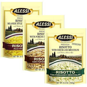 Alessi Autentico, v~At]bgAC^AA{ICXAȒPA8IX (oGeBpbNA3pbN) Alessi Autentico, Premium Seasoned Risotto, Italian Arborio Rice, Easy to Prepare, 8o