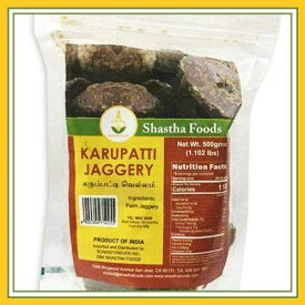シャスタ カルパッティ ヴェラム (5個入り) 各 500g (BP) SHASTHA FOODS Shastha Karupatti Vellam (Pack of 5) Each 500g (B-P)