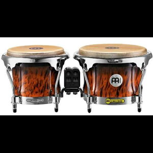 Meinl Percussion FWB400BB フリーライド シリーズ ウッド ボンゴ、ブラウン バール フィニッシュ Meinl Percussion FWB400BB Free Ride Series Wood Bongos, Brown Burl Finish