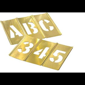 CH Hanson 10155 ^JC^[bLOXeVƐZbgA92 s[XA5 C` CH Hanson C.H. Hanson 10155 Brass Interlocking Stencil Letter & Number Set, 92 pieces, 5 inch