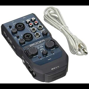 Zoom U-44 nfBI[fBIC^[tFCXA4`l|[^uUSBI[fBIC^[tFCXA2 XLR/TRSR{́AMIDI I/OARCAóAZoom Capsulesƌ݊ Zoom U-44 Handy Audio Interface, 4