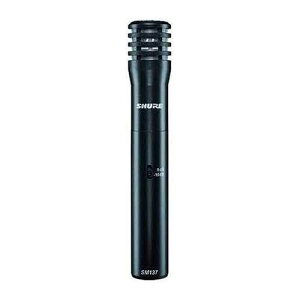 Shure SM137 Cardioid Condenser Microphone, Ultra-thin Diaphragm, Class-A Preamplifier, 15dB Pad, Low Self-Noise, XLR Connectivity, 20-Inch Microphone Cable, Mic Clip, Zippered Pouch