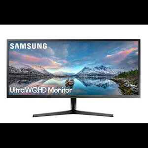 SAMSUNG 34 C` SJ55W EgCh Q[~O j^[ (LS34J550WQNXZA) ? 75Hz tbVAWQHD Rs[^[ j^[A3440 x 1440p 𑜓xA4ms AFreeSyncAʁAHDMIAubN SAMSUNG