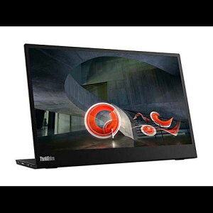 Lenovo ThinkVision M14 14 C` t HD 1920x1080 IPS j^[ - 300 Nit 6ms 2xUSB Type-C |[g ChXN[ obNCgt LED LCD oC |[^u fBXvC Cu ubN Lenovo ThinkVi