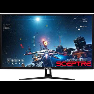 Scepter 32 C` QHD 1440p 2560x1440 LED j^[ HDMI DisplayPort ő 85Hz Xs[J[ u[Cg VtgA}V ubN 2020 (E325W-2560AD) Sceptre 32" QHD 1440p 2560x1440 LED Monitor HDMI DisplayPort up to 85Hz