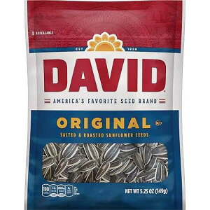 DAVID Seeds DAVID Roasted and Salted Original Sunflower Seeds, 5.25 oz