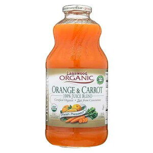 CNEbh I[KjbN IW Lbg W[XA32 IX - 1 P[X 12 B Lakewood Organic Orange Carrot Juice, 32 Ounce - 12 per case.