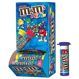 M&M's �~���N �`���R���[�g �~�j �L�����f�B�A1.08 �I���X �`���[�u (24 �p�b�N) M&M's Milk Chocolate Minis Candy, 1.08-Ounce Tubes (Pack of 24)