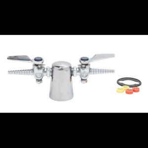 T&S ^J BL-4200-02 {^bgAe[p[A2  180 xz[XRbNt T&S Brass BL-4200-02 Lab Turret, Tapered with Two 180-Degree Hose Cocks