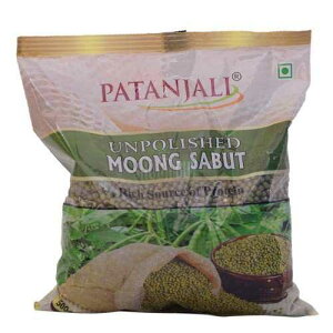 p^W O[ O / ΓpX (O Tubg)A500 O Patanjali Green Gram / Mung Bean Pulses (Moong Sabut), 500 Gm