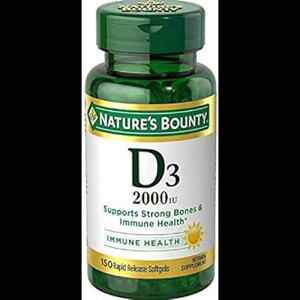 Nature's Bounty r^~ D3 2000 IU \tgWF 150 ea (4 pbN) Nature's Bounty Vitamin D3 2000 IU Softgels 150 ea (Pack of 4)