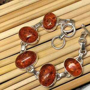 ogC 925 \bh X^[O Vo[ uXbg  7 C` Natural Rocks by Kala Beautiful Baltic Amber 925 Solid Sterling Silver Bracelets 7" Long
