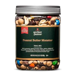 �s�[�i�b�c�o�^�[ �����X�^�[ �g���C�� �~�b�N�X - 34�I���X (�V�p�b�P�[�W) Archer Farms Peanut Butter Monster Trail Mix - 34oz (New Package)