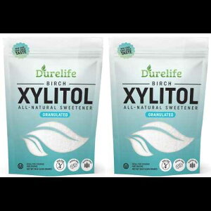DureLife LVg[֕i 10 |h oN 2 pbN (320 IX) 100% ȃo[`LVg[ `qg݊ - Oet[ - R[V[AVR֕iA DureLife XYLITOL Sugar 