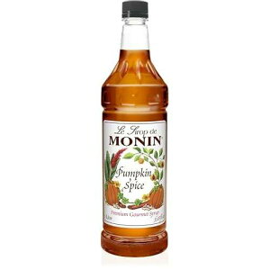 Monin Pumpkin Spice Syrup, 33.8-Ounce Plastic Bottle (1 liter)