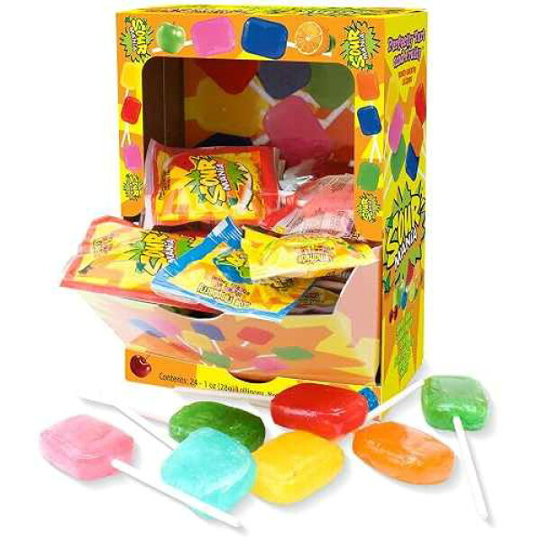 ヤミーリックス ロリポップ(24個入り、ソワー・マニア) Yummy-Lix Lollipops (Pack of 24, Sour Mania)