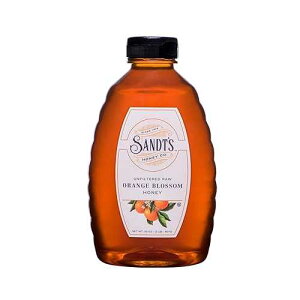 Sandt's IW ubT nj[Ah߂ĂȂIA`qg̖݊{AȖI (2 |h) Sandt's Orange Blossom Honey, Unfiltered Raw Honey, Non-GMO Genuine, Pure Honey (2 lbs)