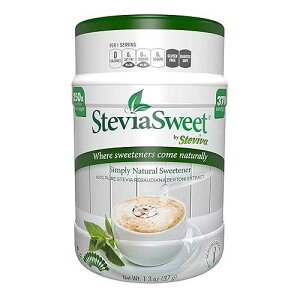 Steviva SteviaSweet - ȃXerAGLX`qg݊YÖ (1.3 IX) STEVITA Steviva SteviaSweet - Pure Stevia Extract Fine Powder NonGMO Low Carb Sweetener (1.3 Ounce)