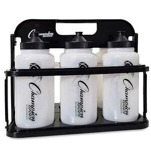 Champion Sports Plastic Water Bottle Set, Quart, Black