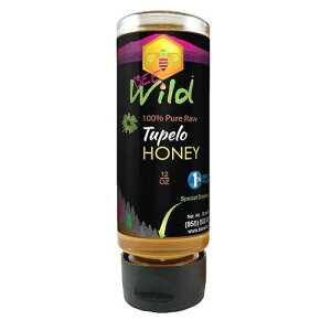 Bee Wild 100% �s���A & ���[�n�j�[ - �e���y�� 12 �I���X Bee Wild (formerly Organic Mountains) Bee Wild 100% Pure & Raw Honey - Tupelo 12 ounce