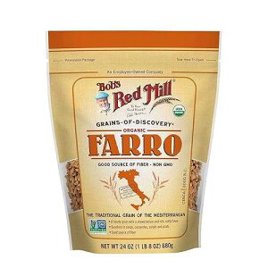 Bobs Red Mill Grain Organic Farro�A24 �I���X (2 �p�b�N) Bob's Red Mill Bobs Red Mill Grain Organic Farro, 24 Ounce (Pack of 2)